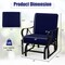 Metal Patio Glider Chair Outdoor Rocking Bench Garden Seating